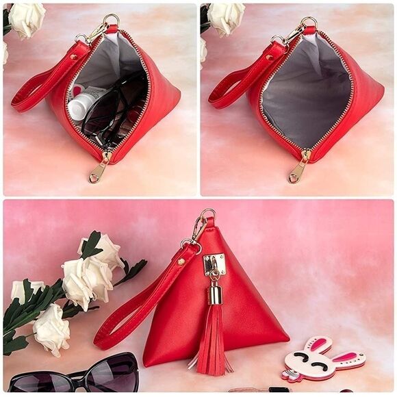 ⭐️Host Pick⭐️ Pyramid Shaped Tassel Leather Wristlet/Clutch - Picture 11 of 15